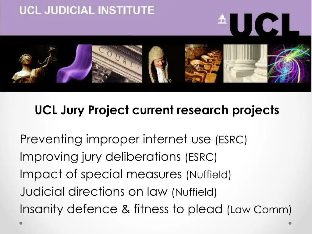 ucl jury project current research projects