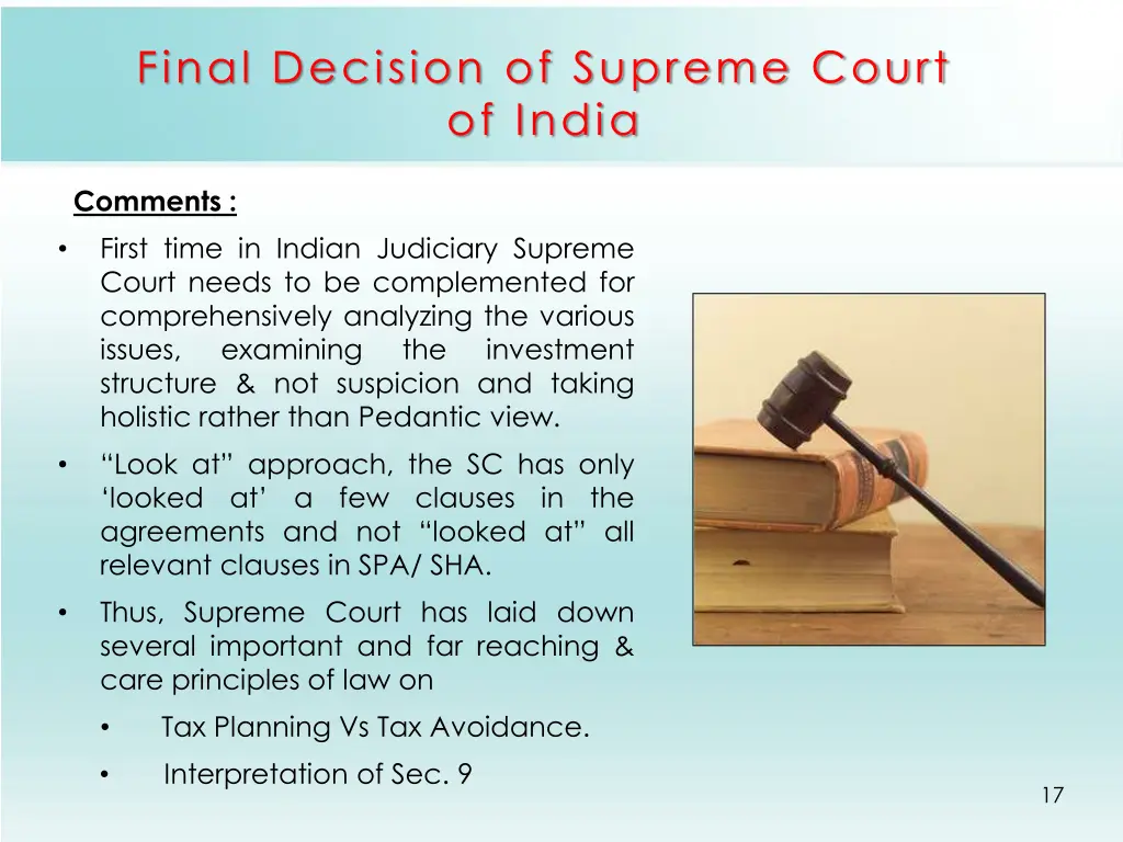 final decision of supreme court of india 11