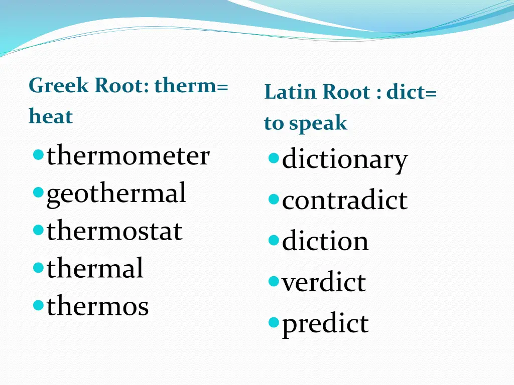 greek root therm heat thermometer geothermal