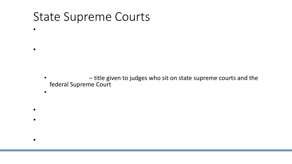 state supreme courts