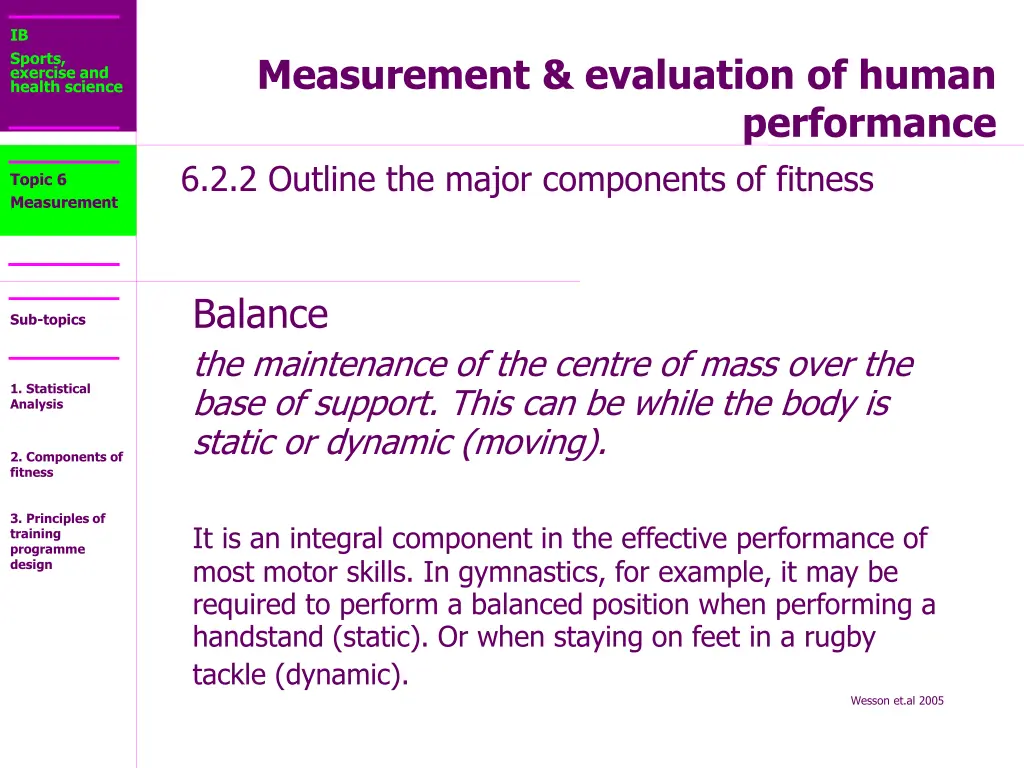 ib sports exercise and health science 13