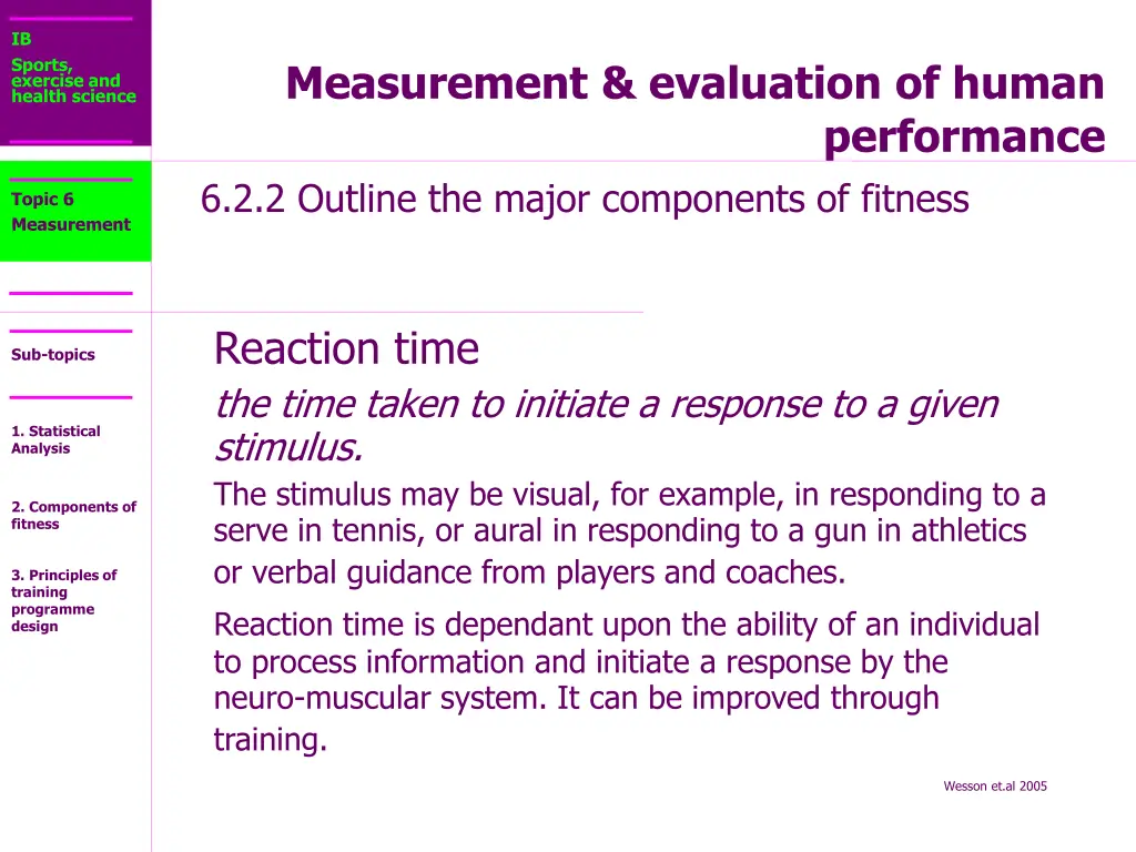 ib sports exercise and health science 15