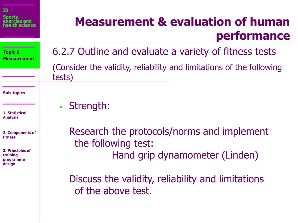 ib sports exercise and health science 28