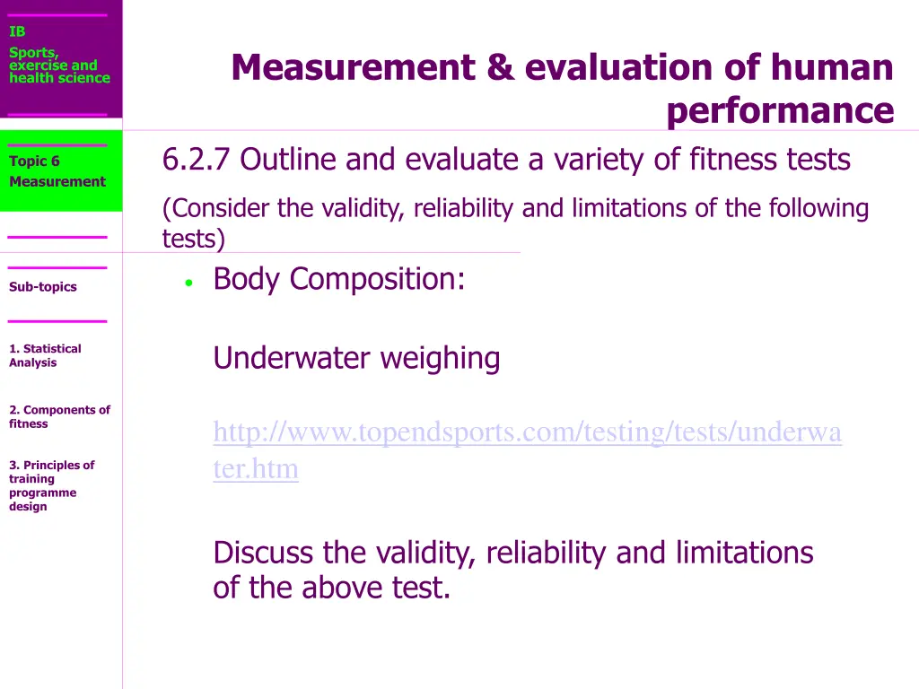 ib sports exercise and health science 32