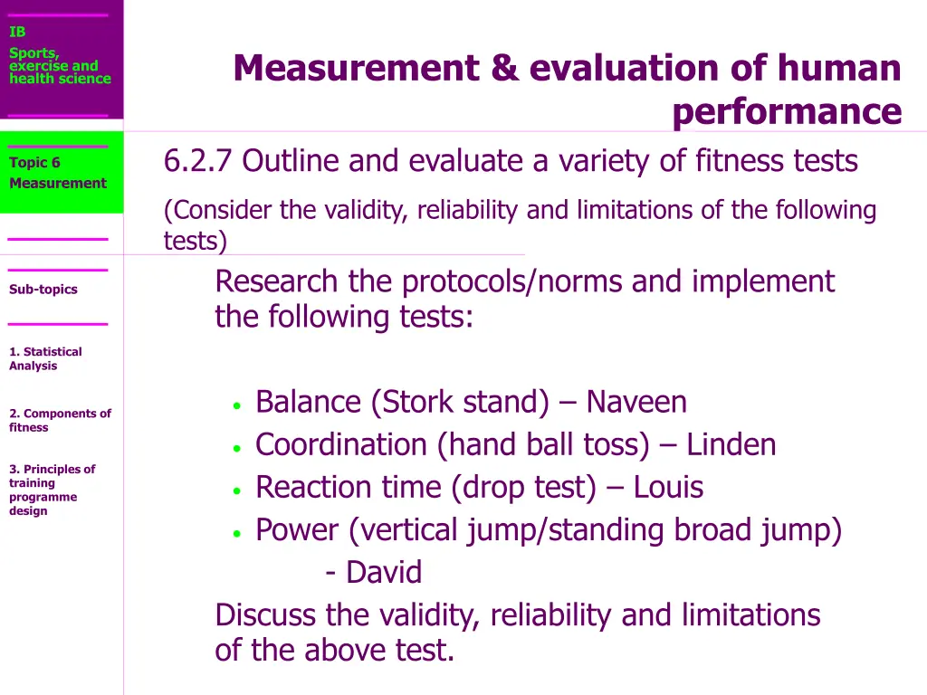 ib sports exercise and health science 33