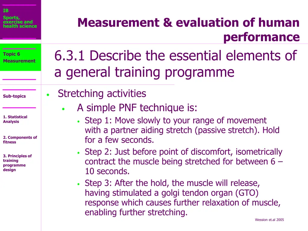 ib sports exercise and health science 47