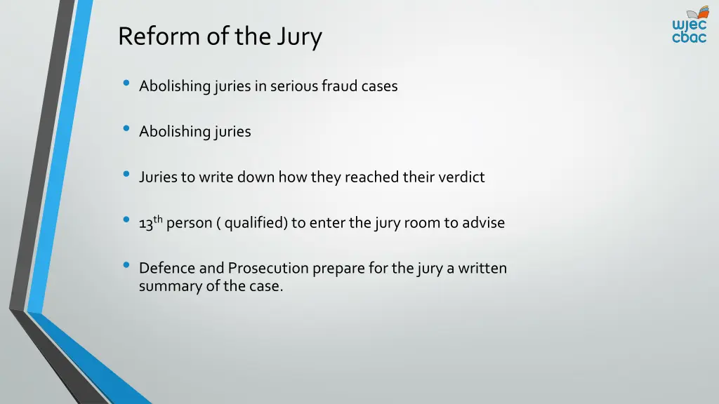 reform of the jury