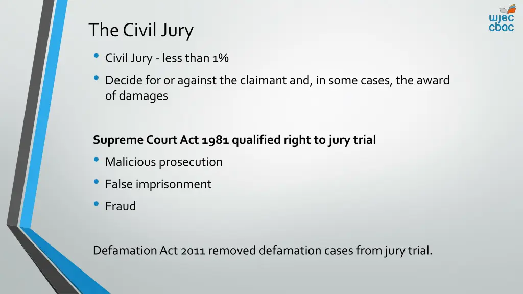 the civil jury civil jury less than 1 decide