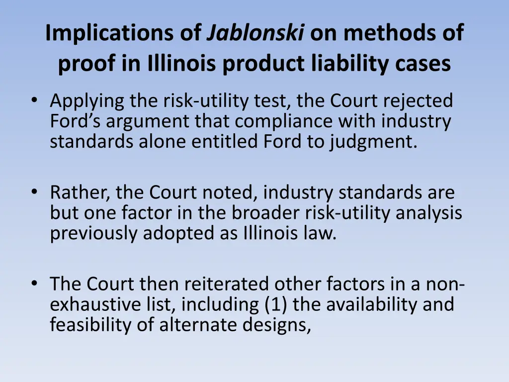 implications of jablonski on methods of proof 1