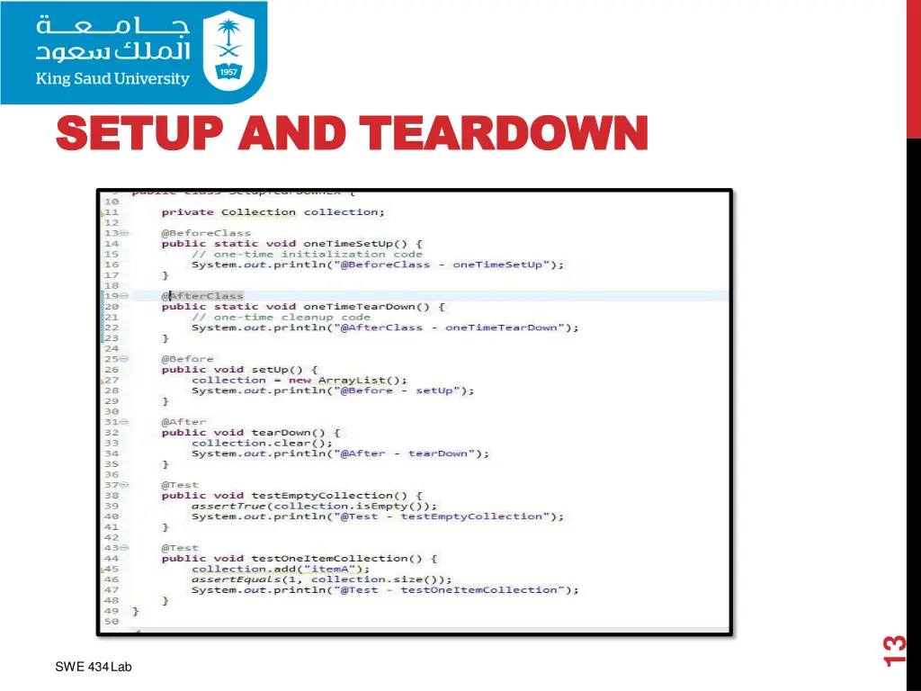 setup and setup and teardown 2