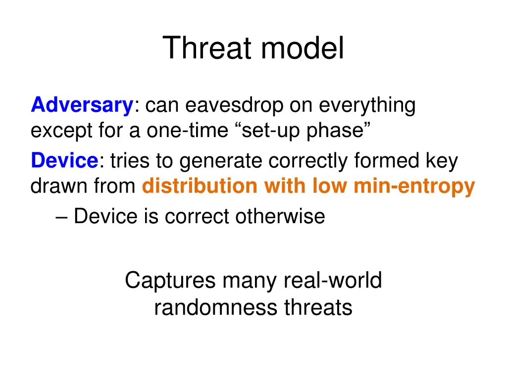 threat model