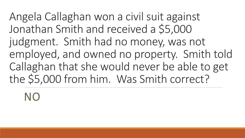 angela callaghan won a civil suit against