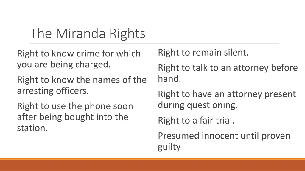 the miranda rights