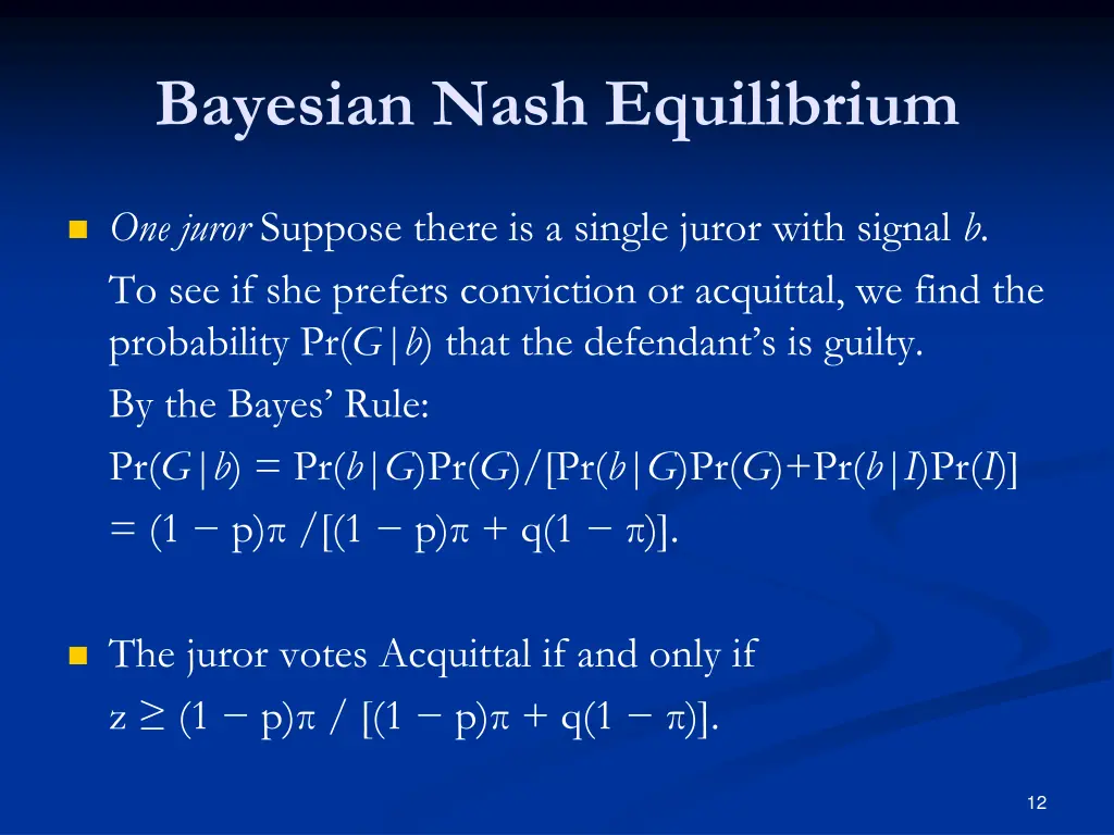 bayesian nash equilibrium