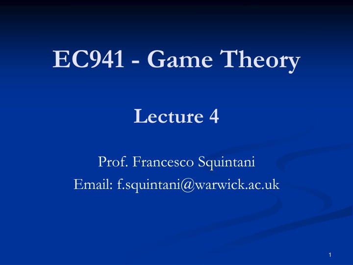 ec941 game theory