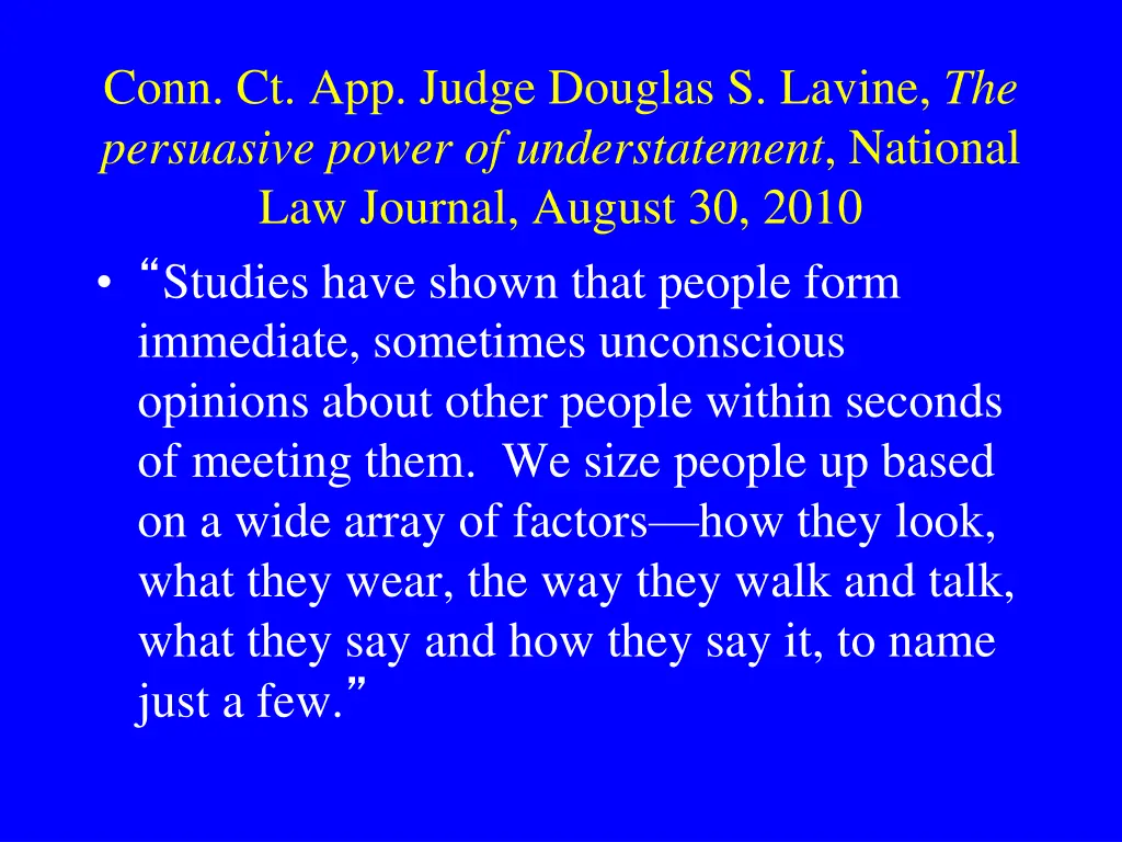 conn ct app judge douglas s lavine the persuasive