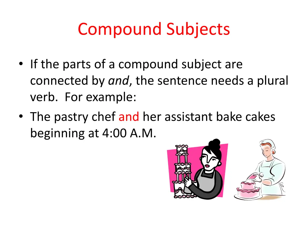 compound subjects