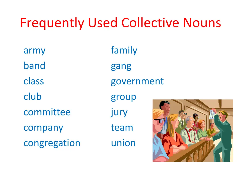 frequently used collective nouns