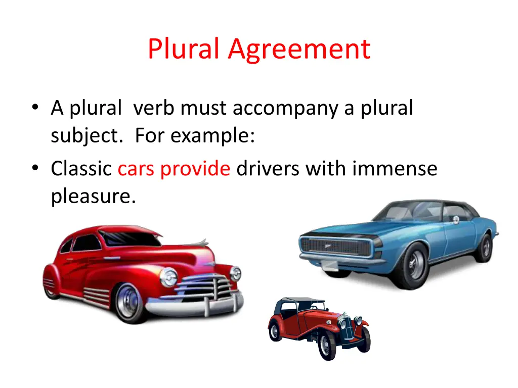 plural agreement