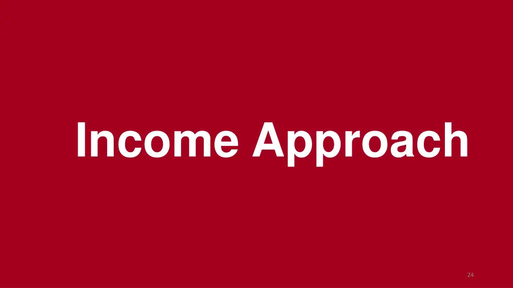 income approach