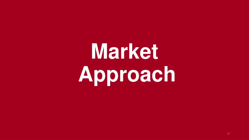 market approach