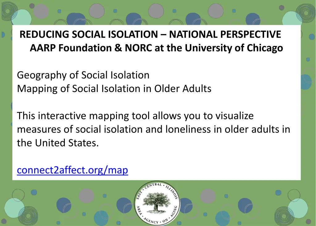 reducing social isolation national perspective