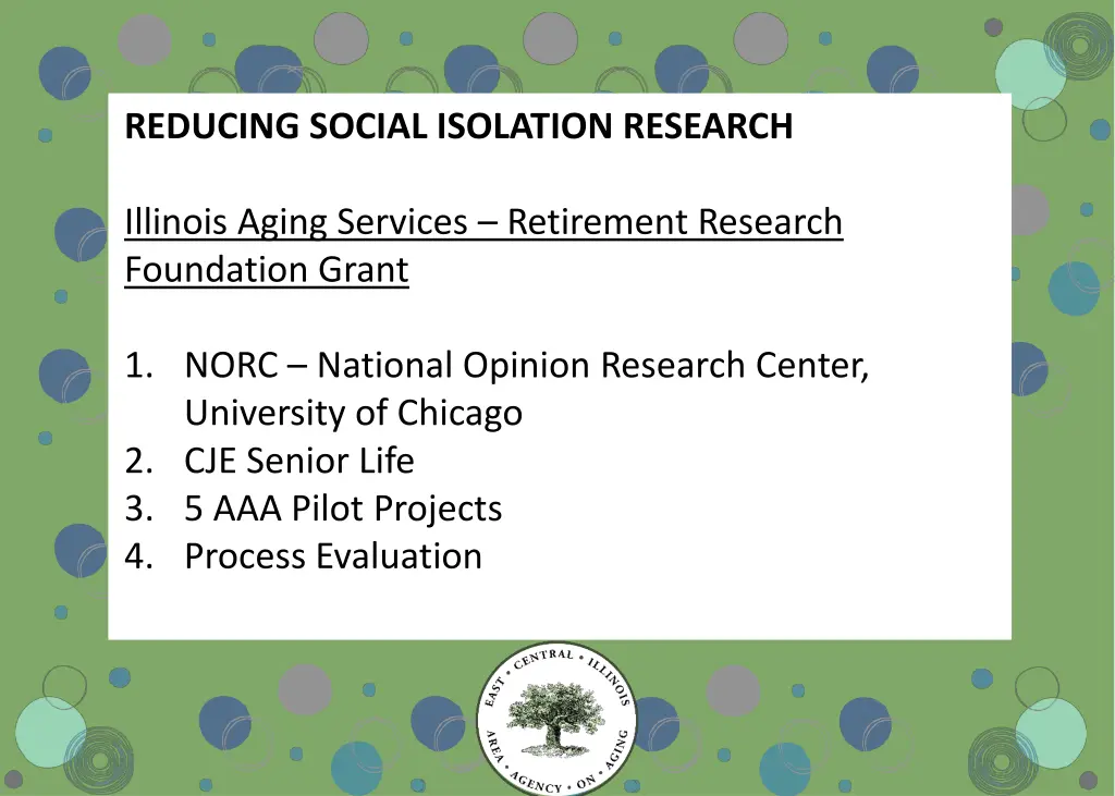 reducing social isolation research