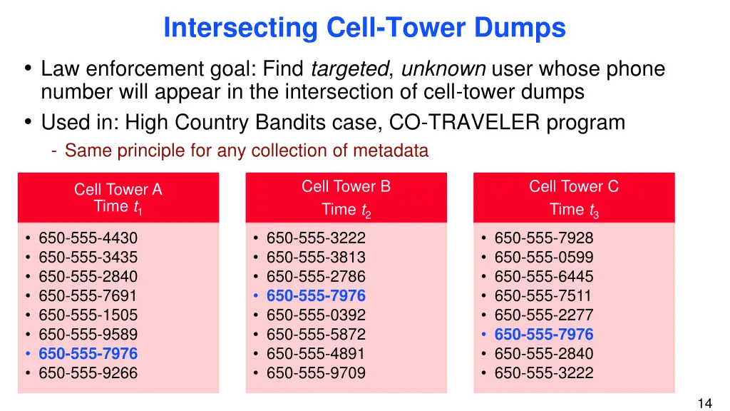 intersecting cell tower dumps law enforcement 1