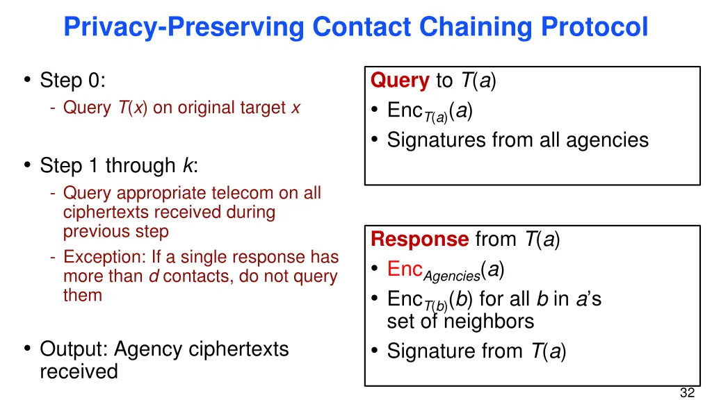 privacy preserving contact chaining protocol 1