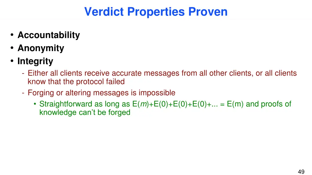 verdict properties proven 2