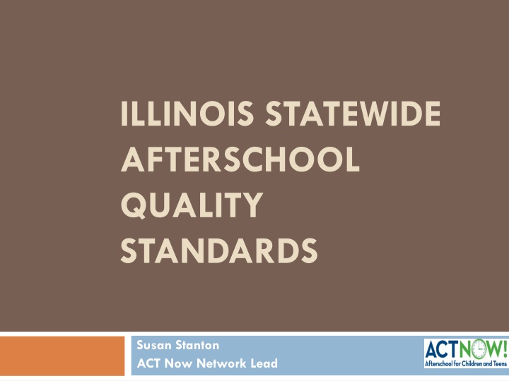 illinois statewide afterschool quality standards