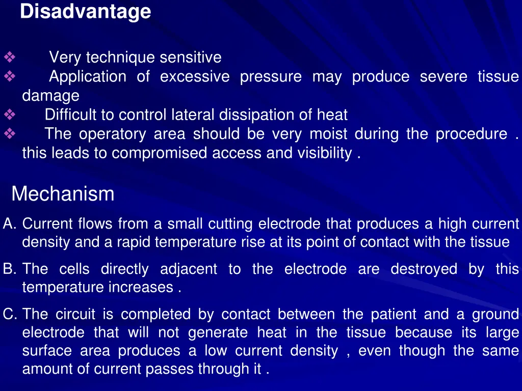 disadvantage