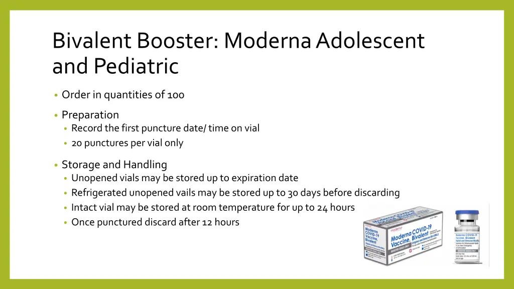 bivalent booster moderna adolescent and pediatric 1