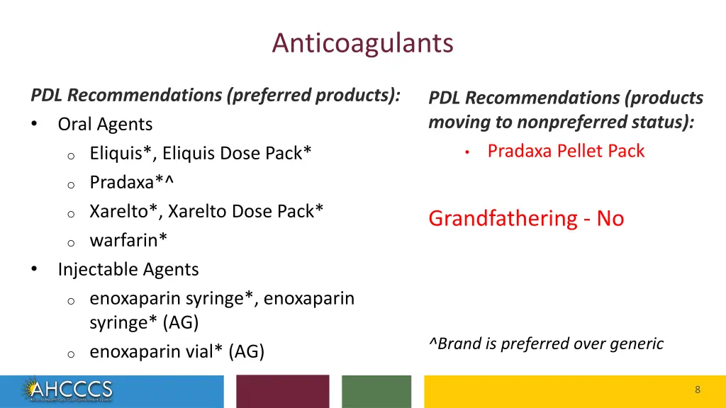 anticoagulants