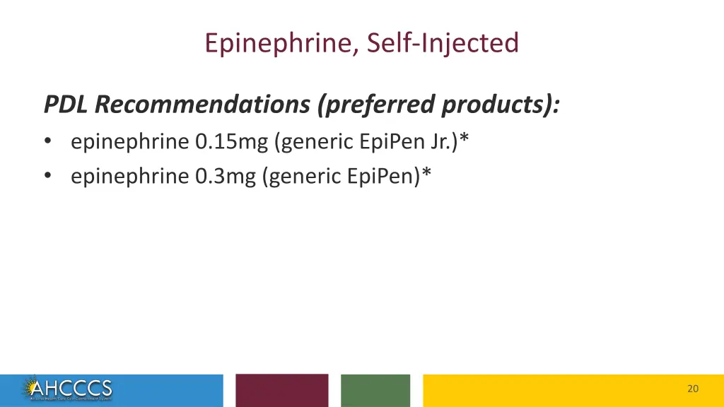 epinephrine self injected