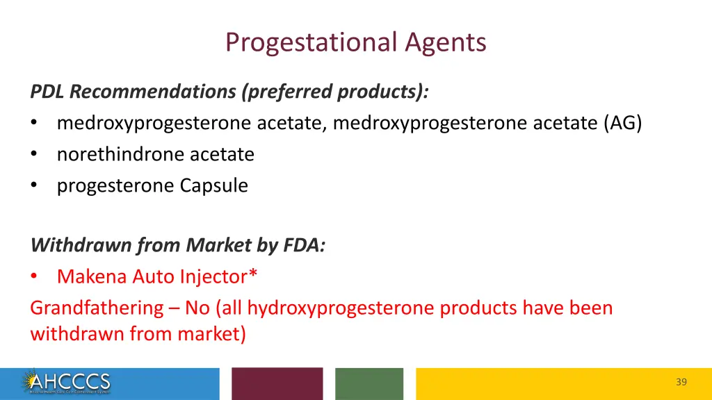 progestational agents