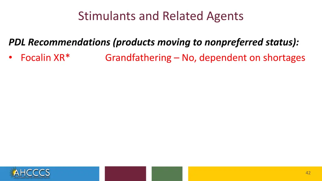 stimulants and related agents 1