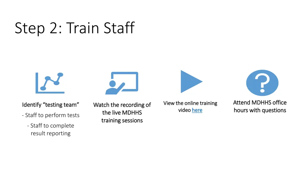 step 2 train staff