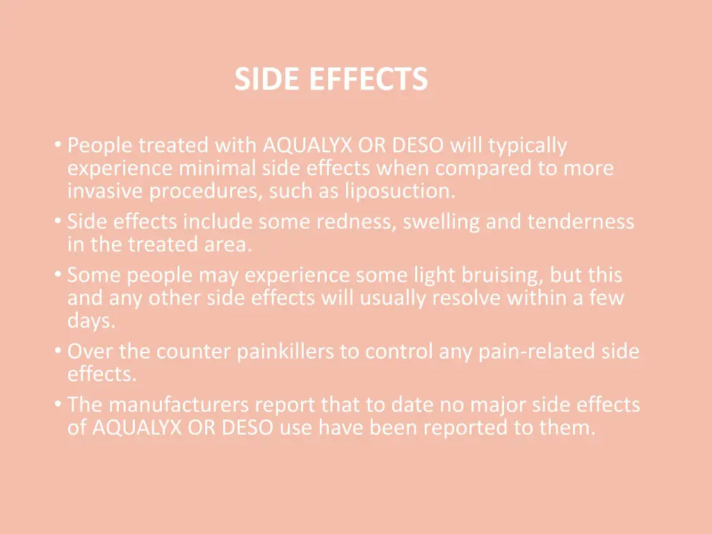 side effects