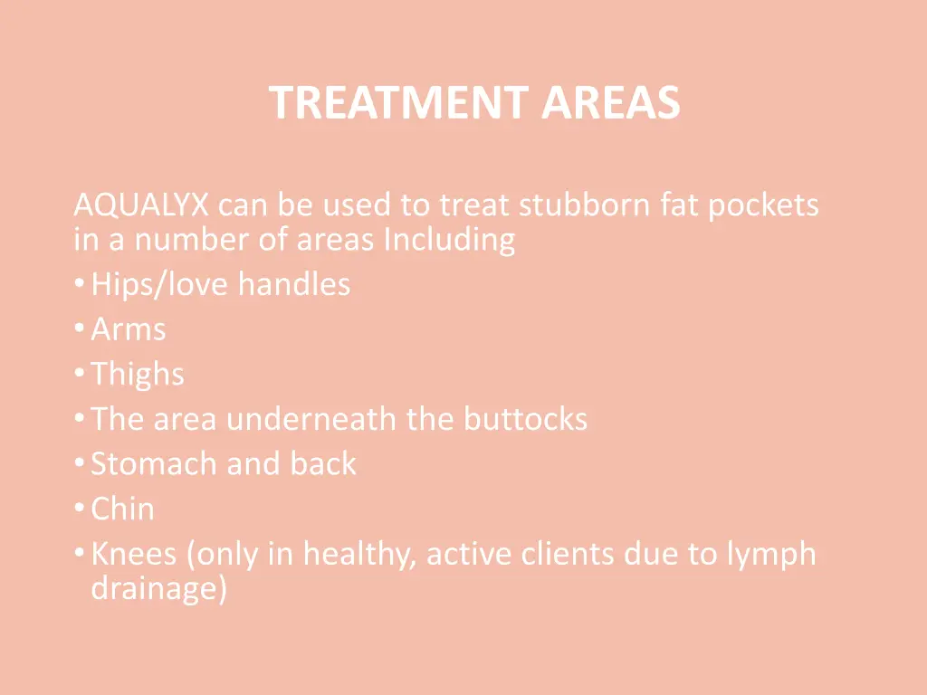 treatment areas