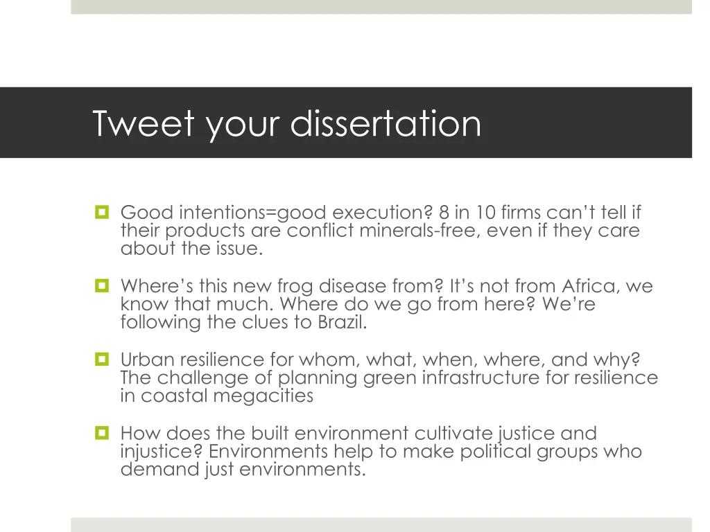 tweet your dissertation 1