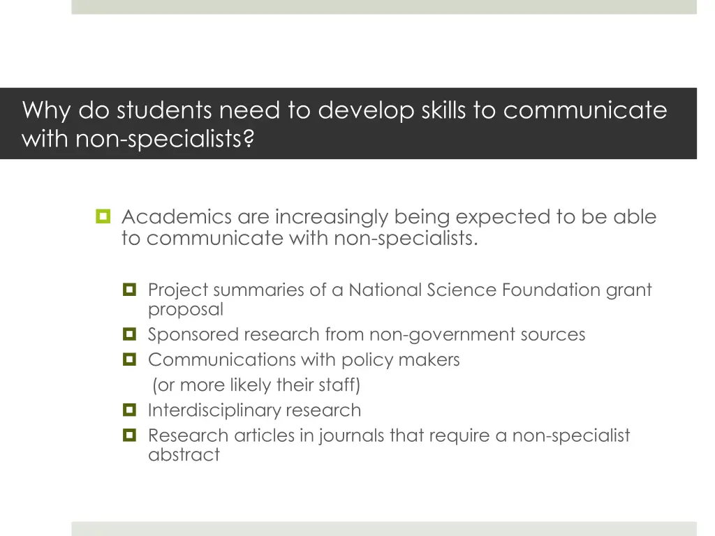 why do students need to develop skills 1