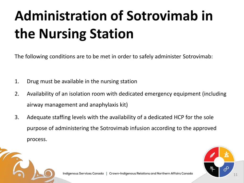 administration of sotrovimab in the nursing