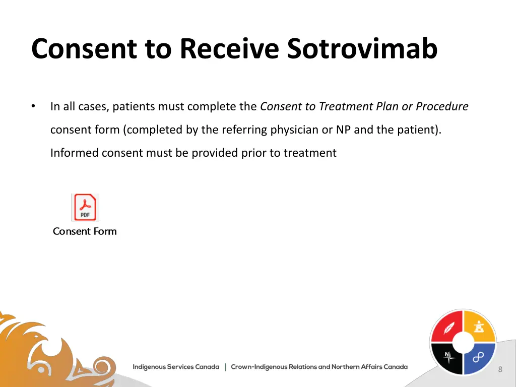 consent to receive sotrovimab