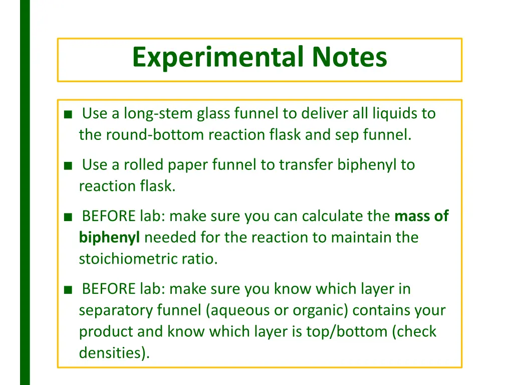 experimental notes 1