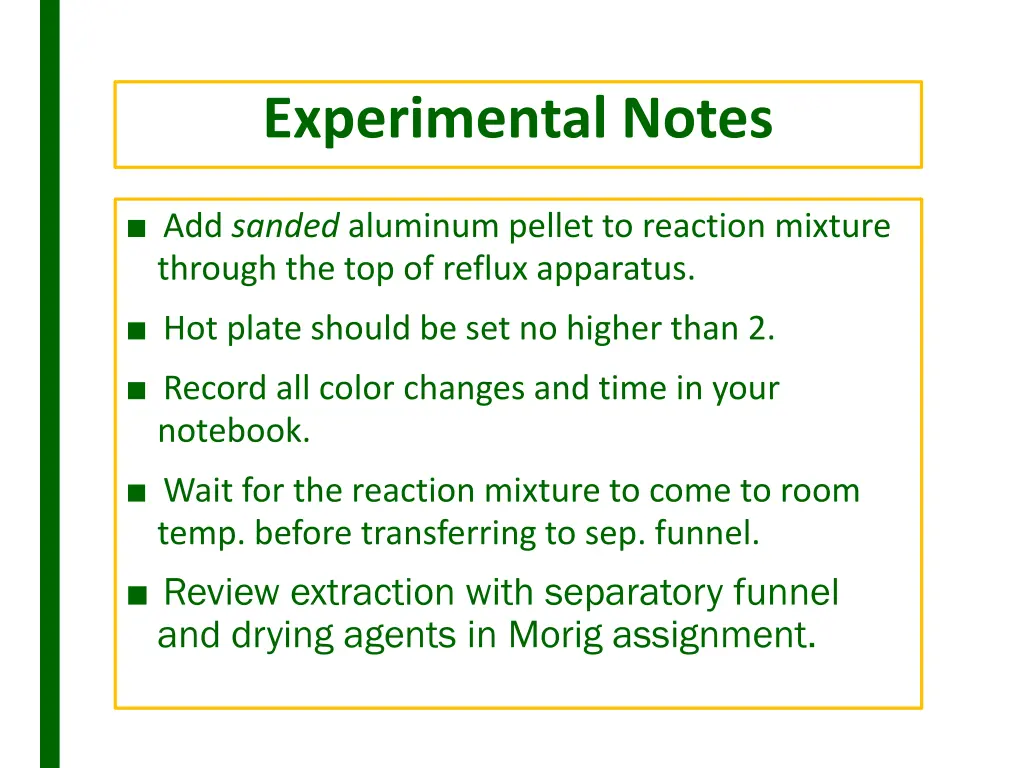 experimental notes 2