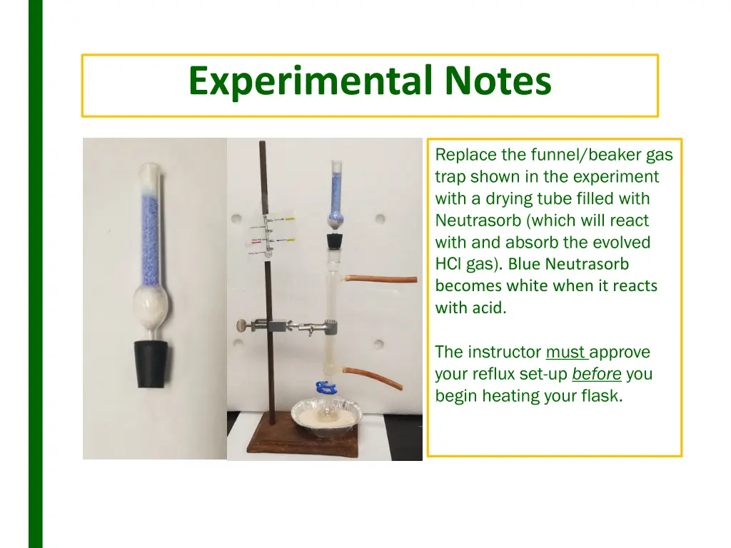 experimental notes