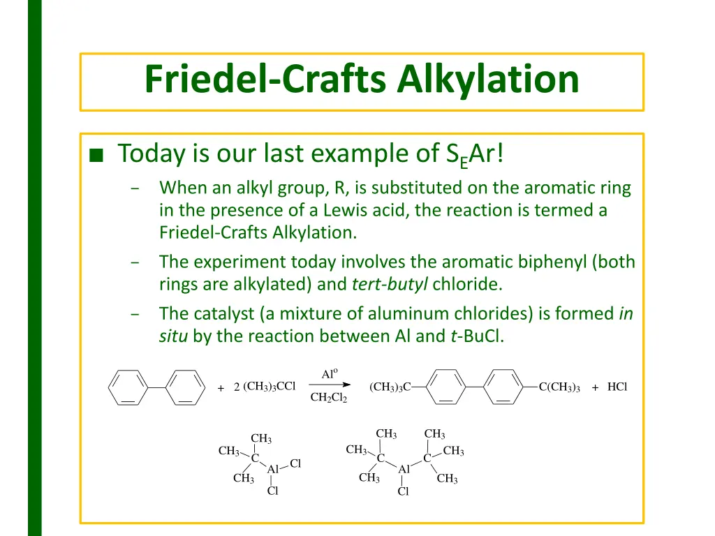 friedel crafts alkylation