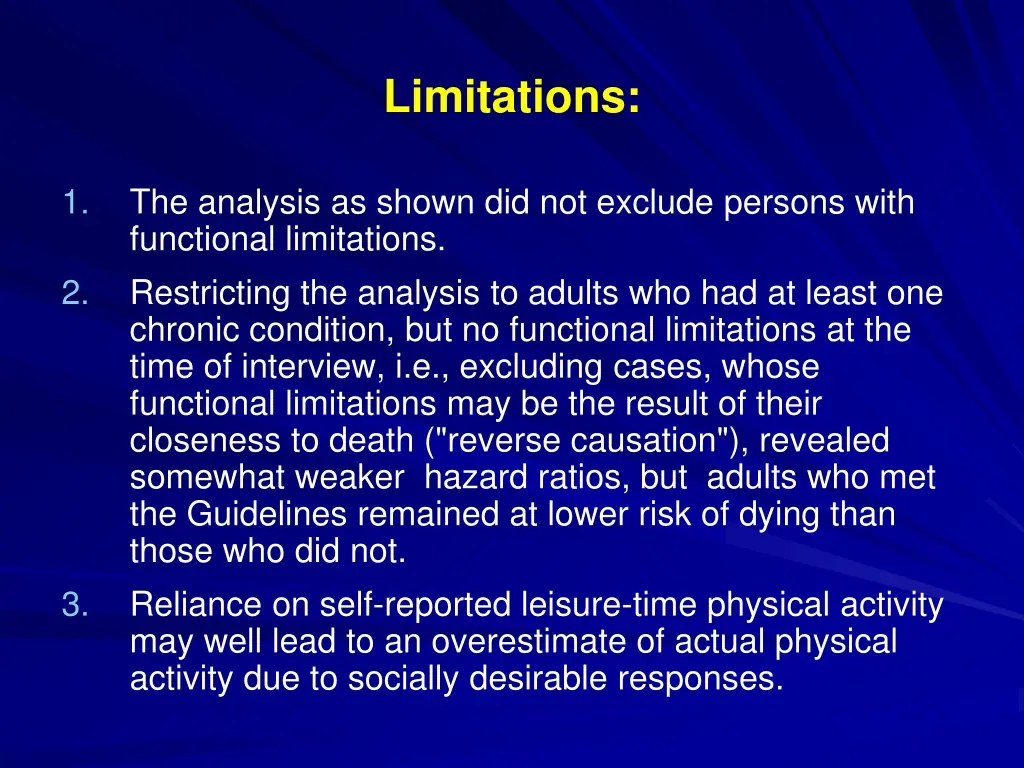 limitations