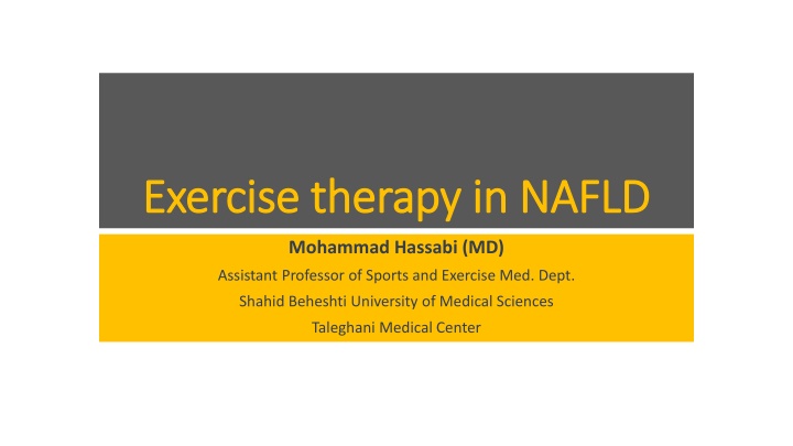 exercise therapy in nafld exercise therapy